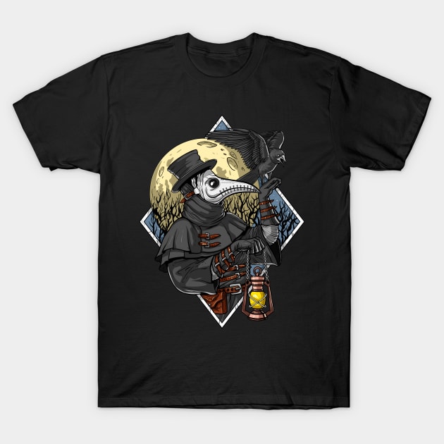 Plague Doctor T-Shirt by underheaven